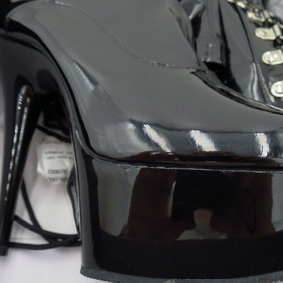 Pleaser Delight 3063 Thigh High Boot Patent Leather 6" Stiletto Platform - Picture 9 of 12